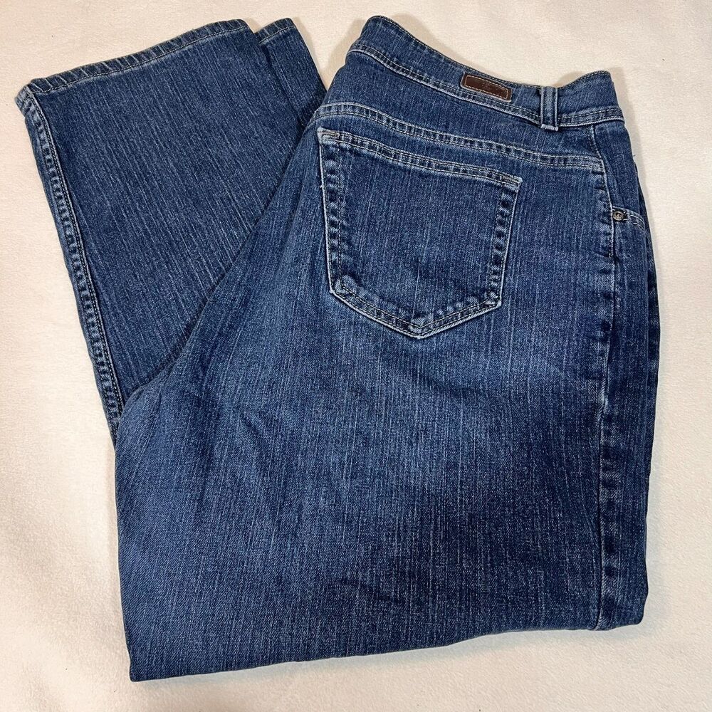 Riders by Lee Women's Plus 18W High-Rise Stretch Denim Straight Jeans